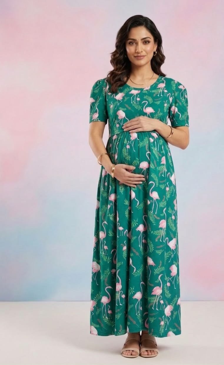 Green Colour Feeding Maxi