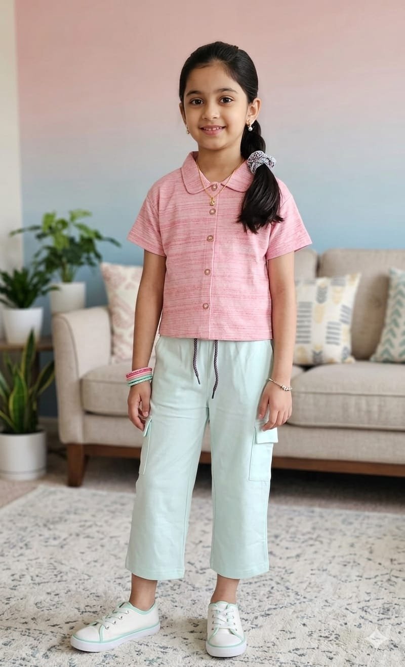Mintgreen/Blush Pink Top
