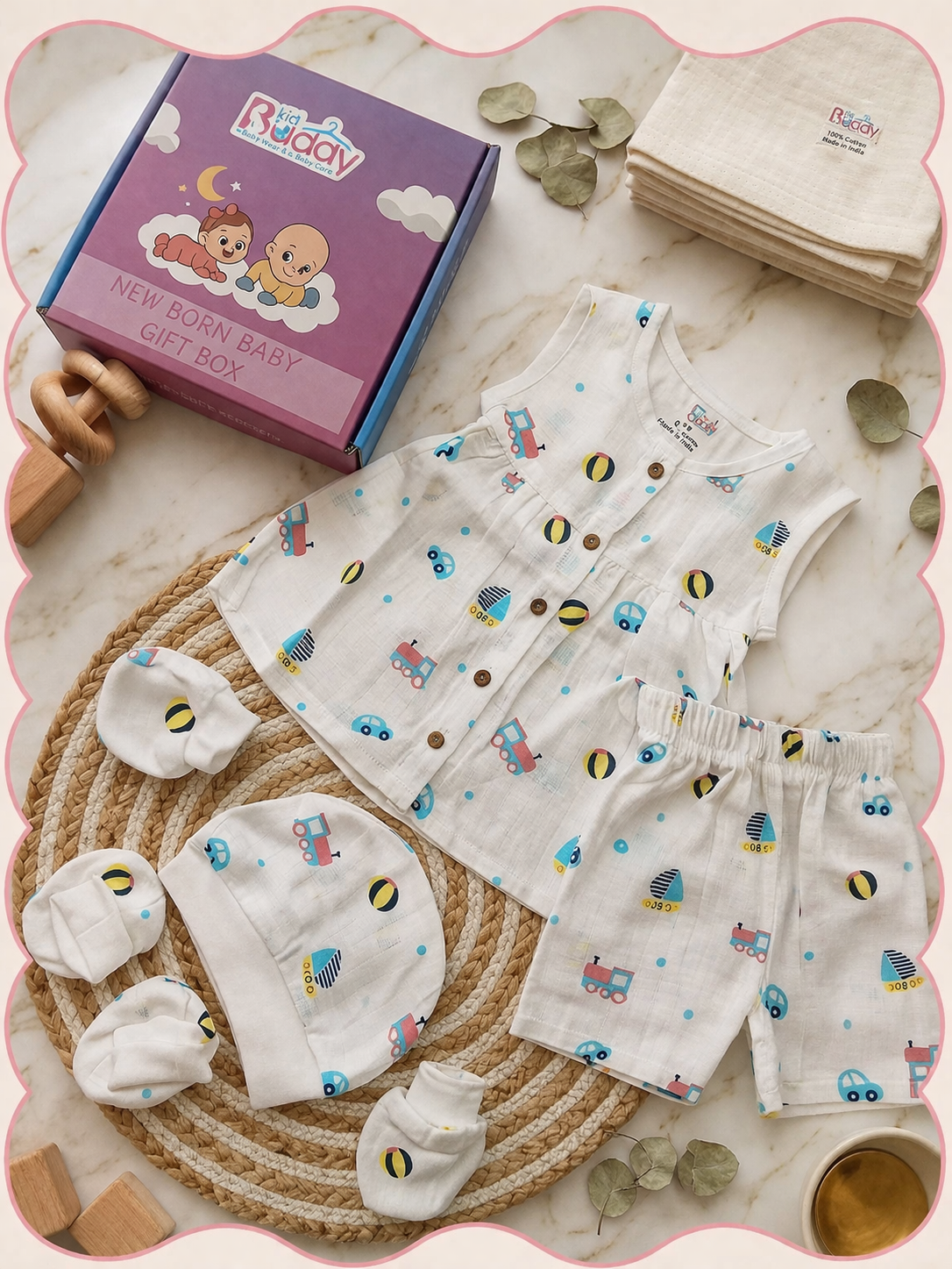 Muslin Tiny Frock Sets