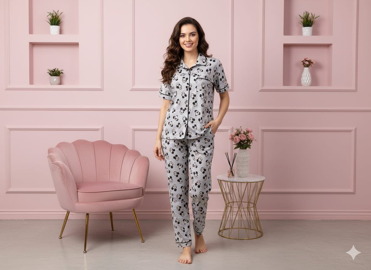 Ash Colour Pyjama Set
