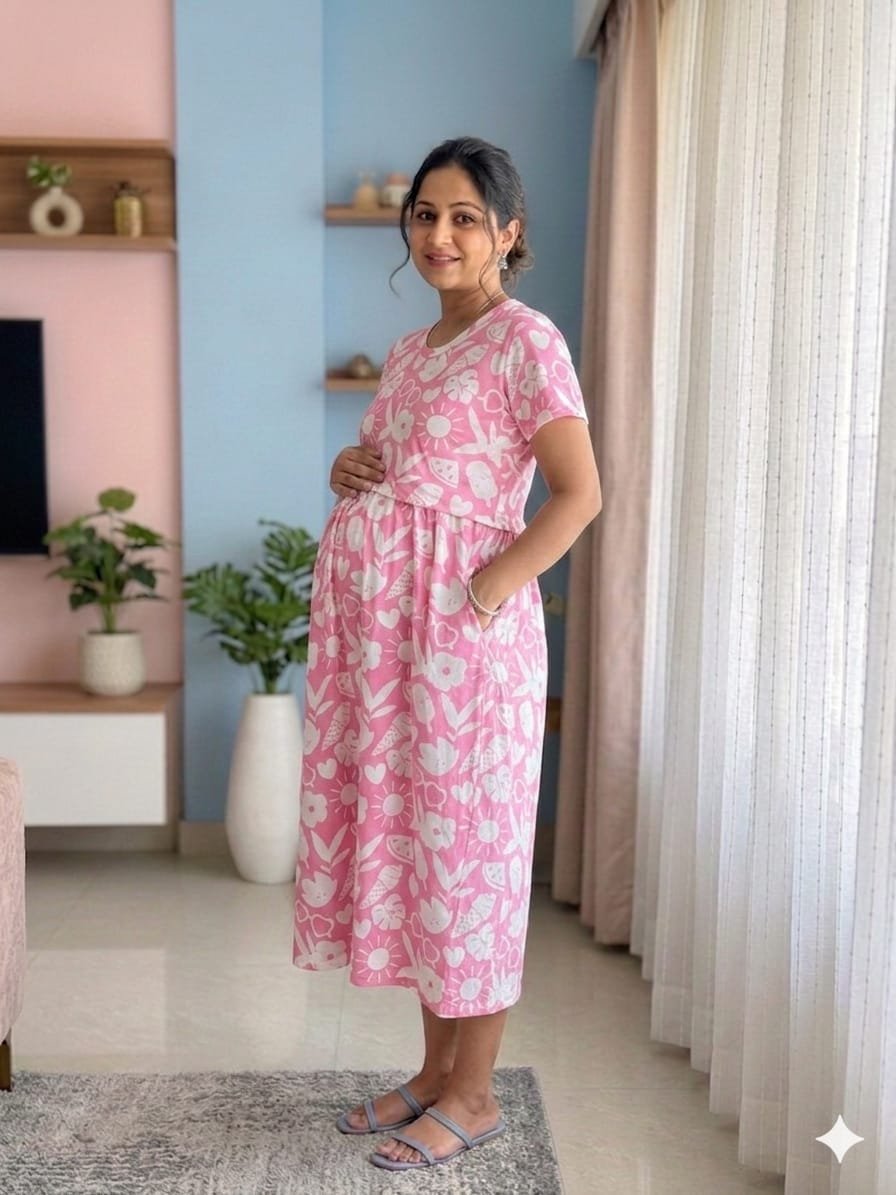 Baby Pink Crush Feeding Maxi