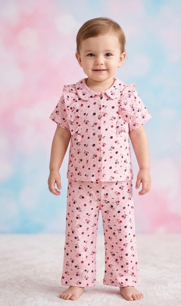 Soft Rose Pink Frills Top