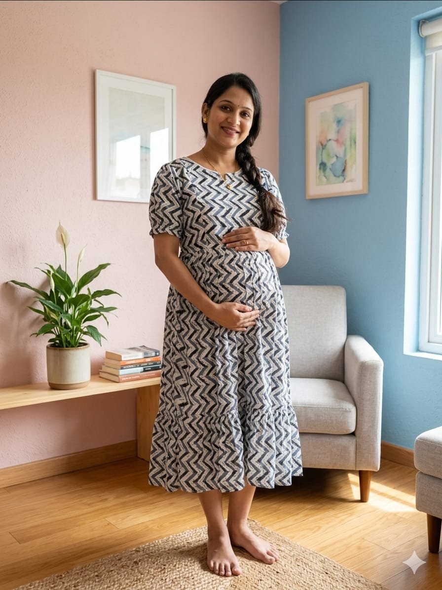 Elegant Ash Grey Print